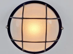 Best Pamono Vintage Simes Outdoor Wall Lamp in Metal & Glass, Italy, 1980s
