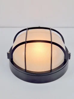 Best Pamono Vintage Simes Outdoor Wall Lamp in Metal & Glass, Italy, 1980s