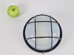 Best Pamono Vintage Simes Outdoor Wall Lamp in Metal & Glass, Italy, 1980s