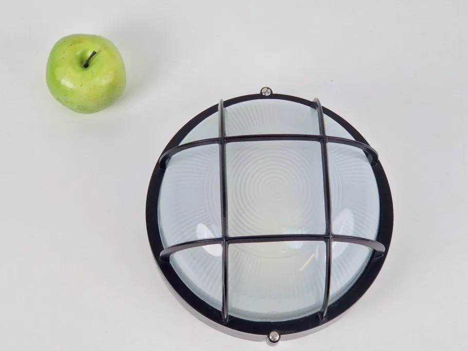 Best Pamono Vintage Simes Outdoor Wall Lamp in Metal & Glass, Italy, 1980s