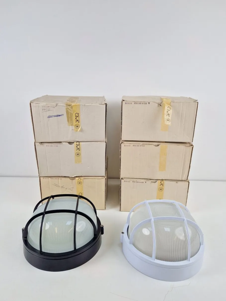 Best Pamono Vintage Simes Outdoor Wall Lamp in Metal & Glass, Italy, 1980s