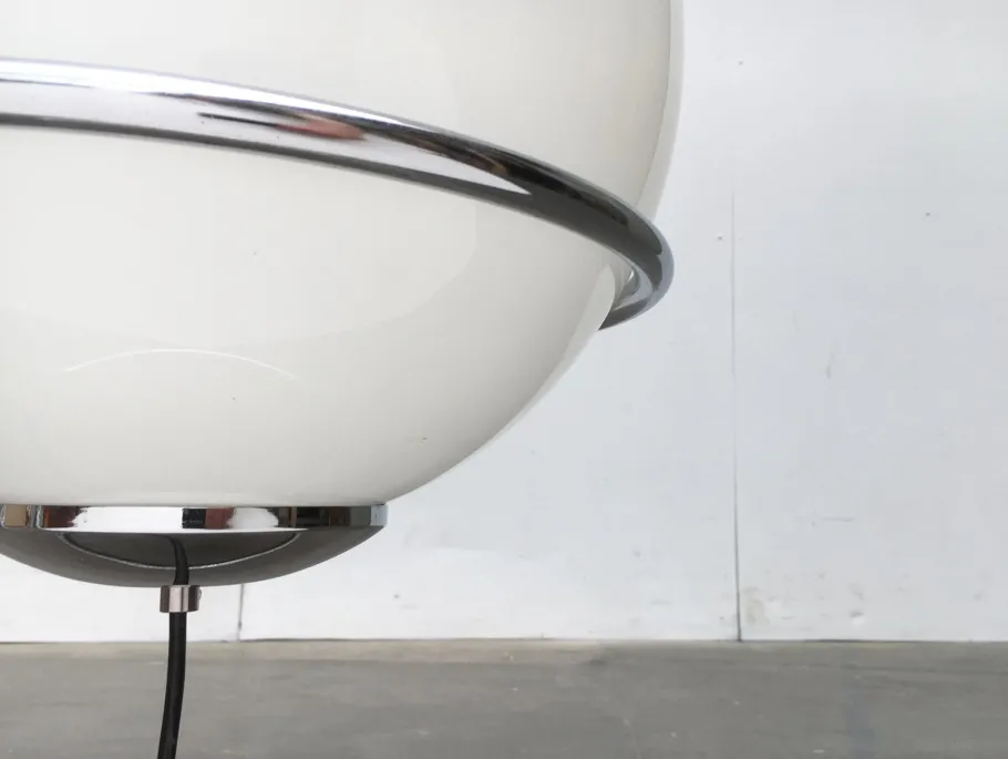 Outlet Pamono Vintage Space Age Chrome and Glass Ball Floor Lamp