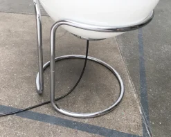 Outlet Pamono Vintage Space Age Chrome and Glass Ball Floor Lamp