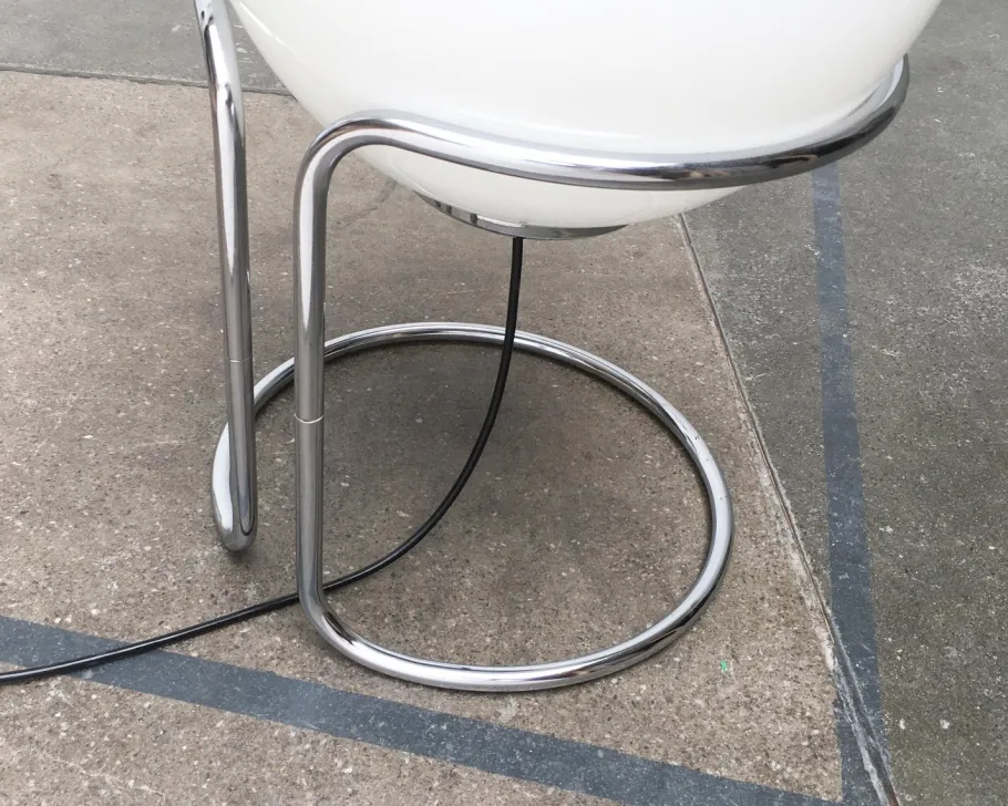 Outlet Pamono Vintage Space Age Chrome and Glass Ball Floor Lamp