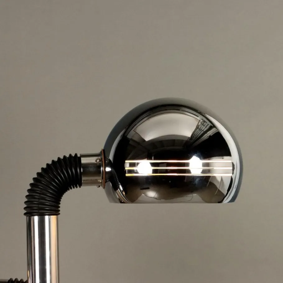 Outlet Pamono Vintage Space Age Floor Lamp in Metal, 1970s