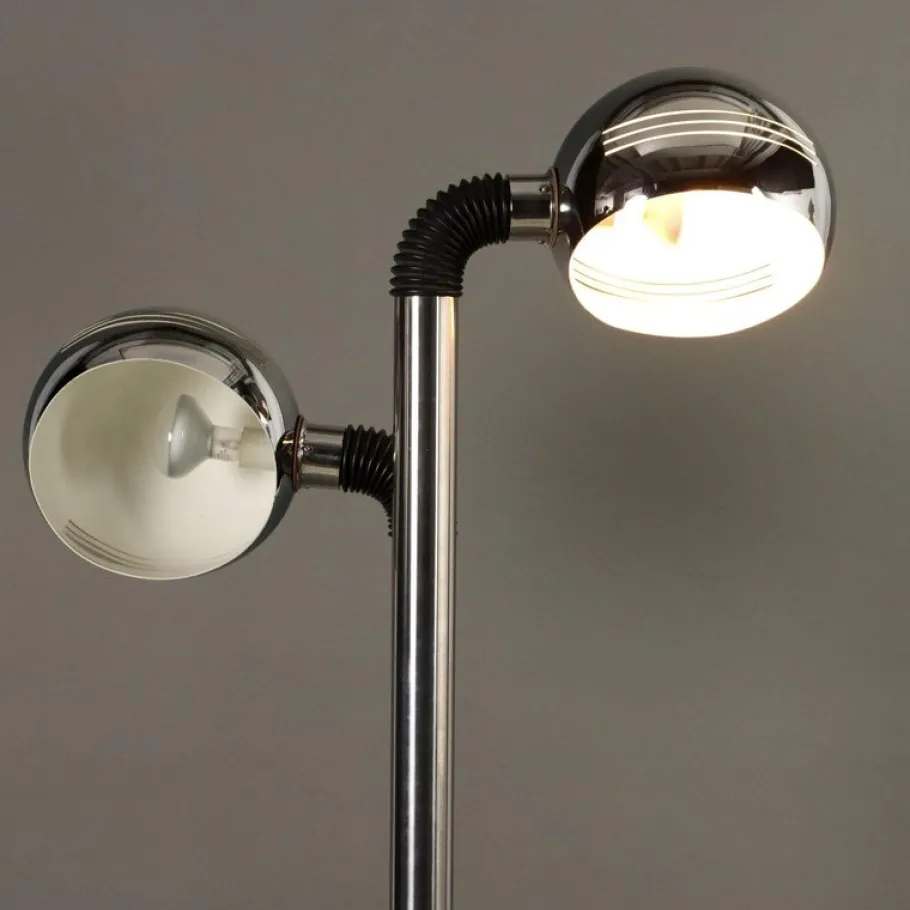 Outlet Pamono Vintage Space Age Floor Lamp in Metal, 1970s