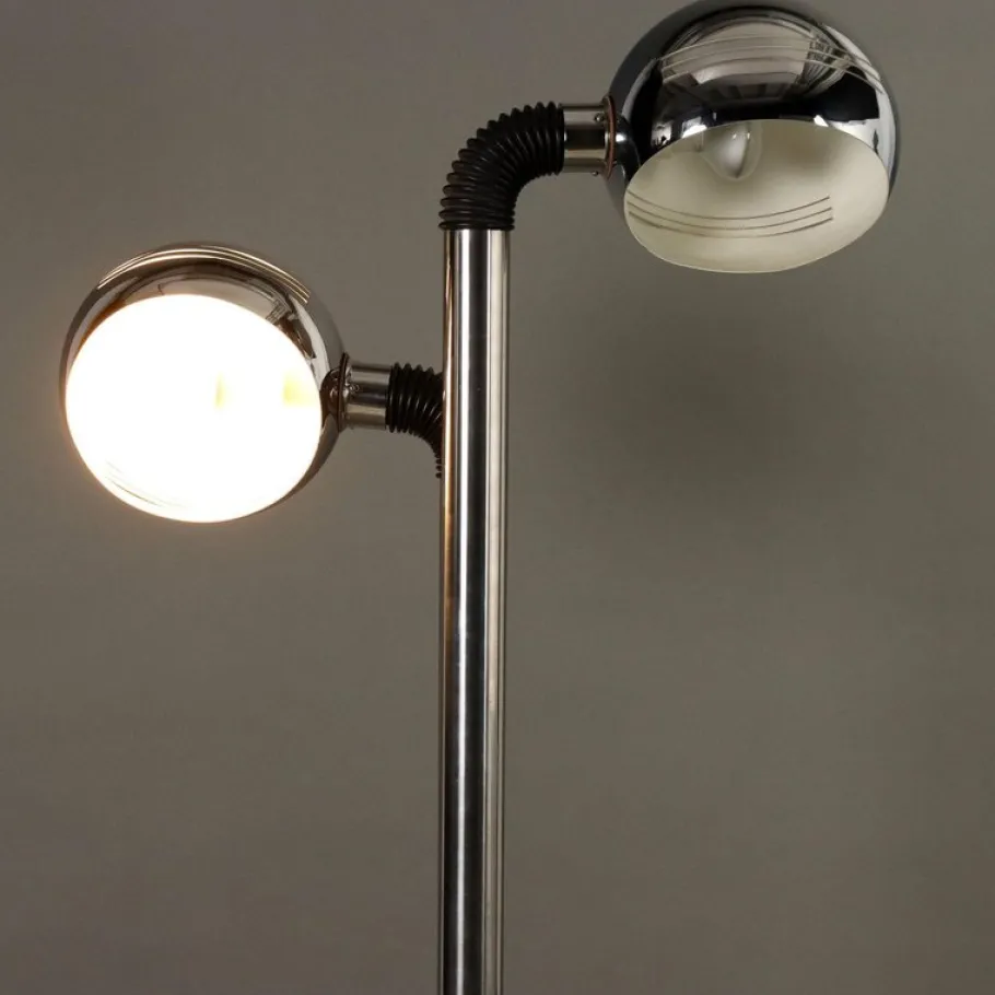 Outlet Pamono Vintage Space Age Floor Lamp in Metal, 1970s