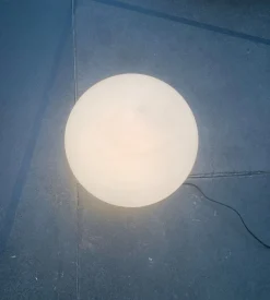 Discount Pamono Vintage Space Age French Globe Floor Lamp from SCE, France