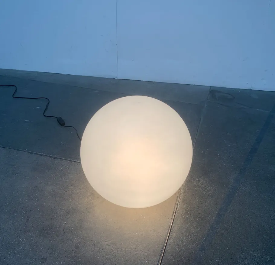 Discount Pamono Vintage Space Age French Globe Floor Lamp from SCE, France