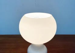 Best Pamono Vintage Space Age Minimalist Glass Table Lamp by Jean Paul Edmonds Alt for Philips, 1970s