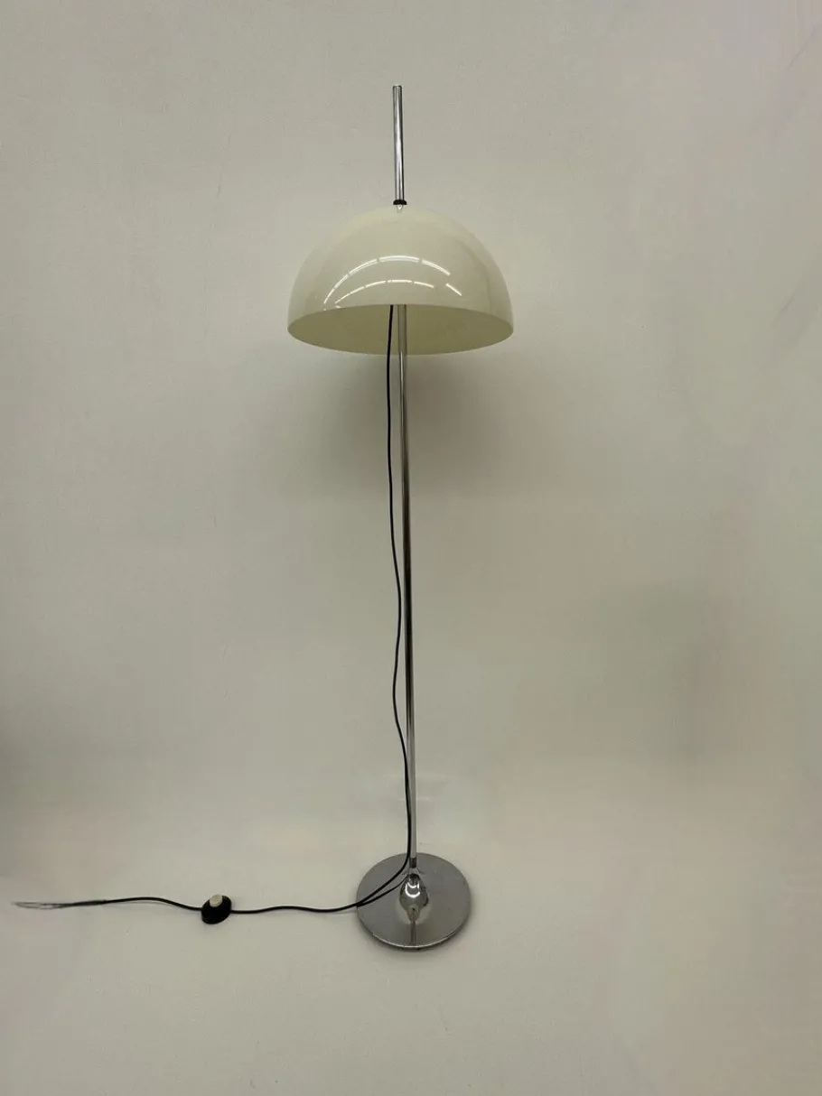 New Pamono Vintage Space Age Mushroom Floor Lamp, 1970s
