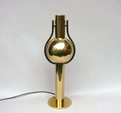 Sale Pamono Vintage Space Age Table Lamp in Brass from STAFF, 1970s