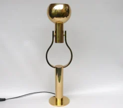 Sale Pamono Vintage Space Age Table Lamp in Brass from STAFF, 1970s
