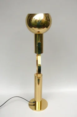 Sale Pamono Vintage Space Age Table Lamp in Brass from STAFF, 1970s