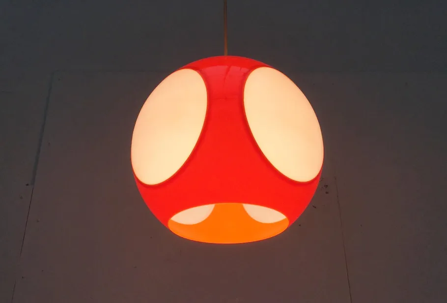 Best Pamono Vintage Space Age UFO Lamp attributed to Luigi Colani