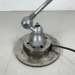 New Pamono Vintage Stripped and Polished 4 Arm Jielde Floor Lamp by Jean-Louis Domecq, 1950s