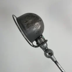 New Pamono Vintage Stripped and Polished 4 Arm Jielde Floor Lamp by Jean-Louis Domecq, 1950s