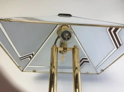 Best Pamono Vintage Table Lamp in Marble Brass and Glass, 1980s