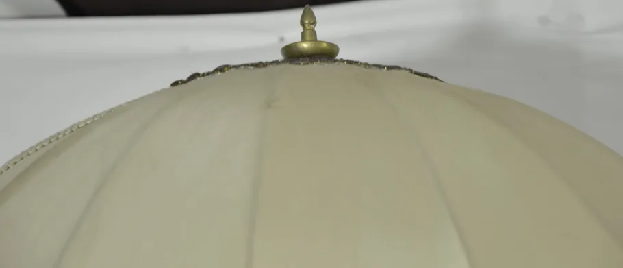 Sale Pamono Vintage Table with Pink Marble Top and Brass Floor Lamp, Italy, 1970s