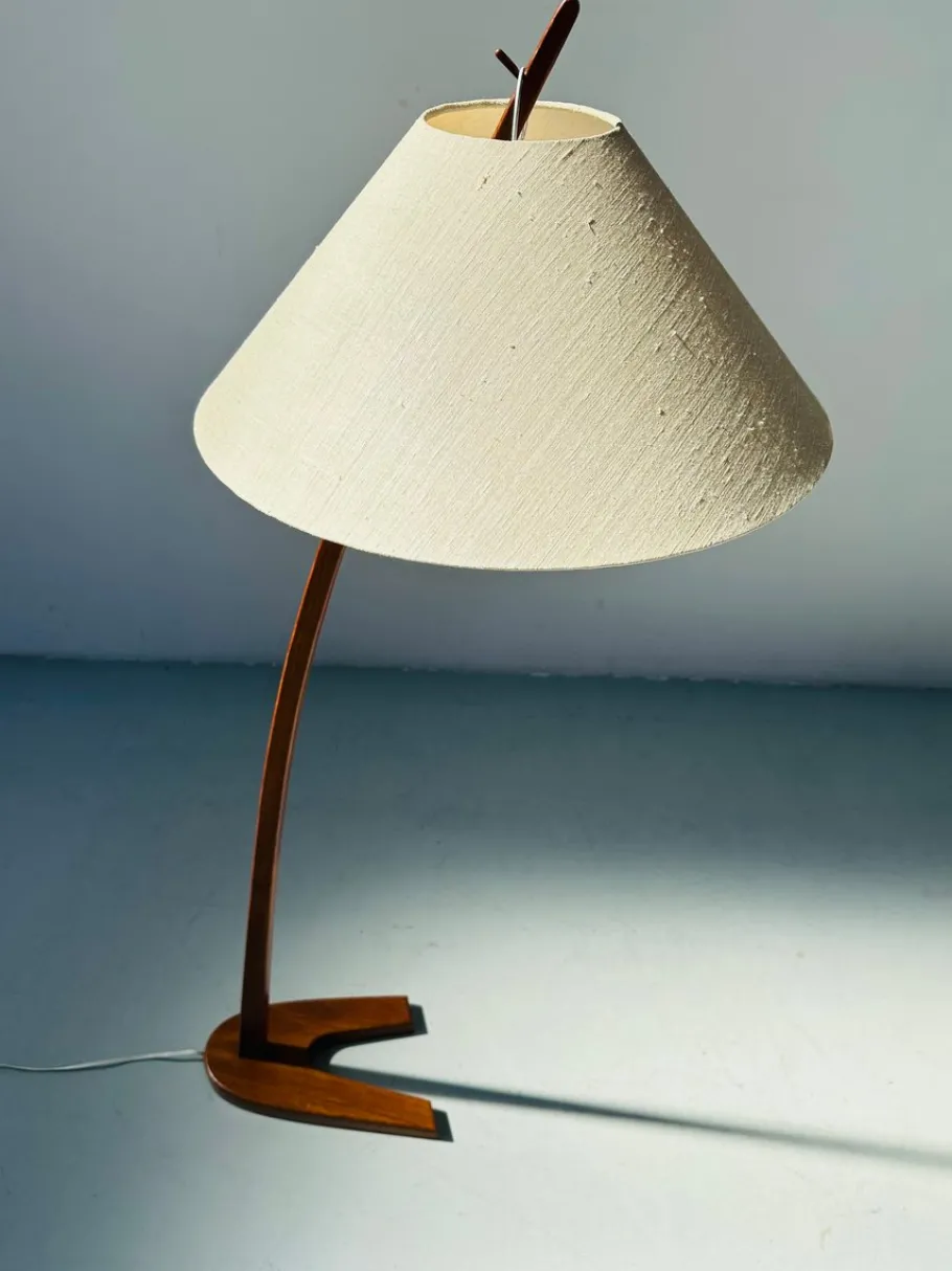Hot Pamono Vintage Teak Dornstab Floor Lamp by J.T. Kalmar & A. Pöll , Austria, 1947