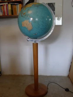 New Pamono Vintage Teak Globe from Columbus Oestergaard