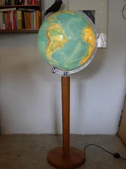 New Pamono Vintage Teak Globe from Columbus Oestergaard