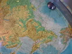 New Pamono Vintage Teak Globe from Columbus Oestergaard