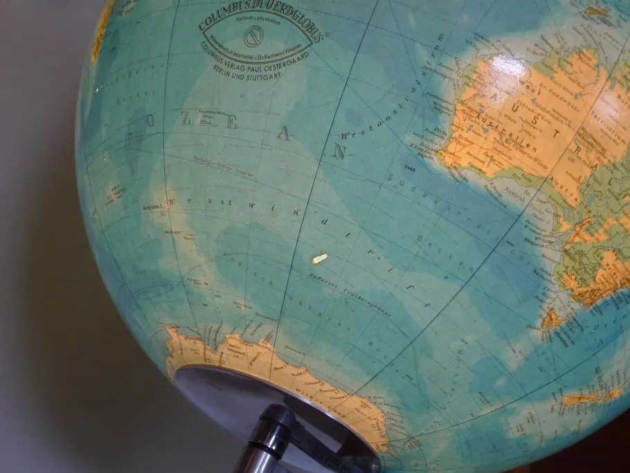 New Pamono Vintage Teak Globe from Columbus Oestergaard