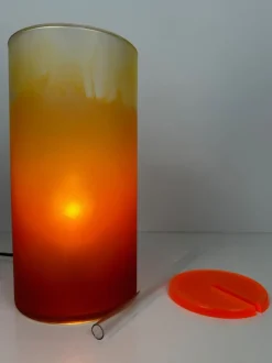 Sale Pamono Vintage Tequila Sunrise Lamp in Glass, 1990s