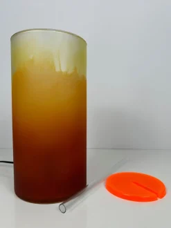 Sale Pamono Vintage Tequila Sunrise Lamp in Glass, 1990s
