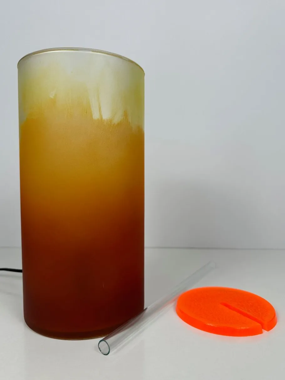 Sale Pamono Vintage Tequila Sunrise Lamp in Glass, 1990s