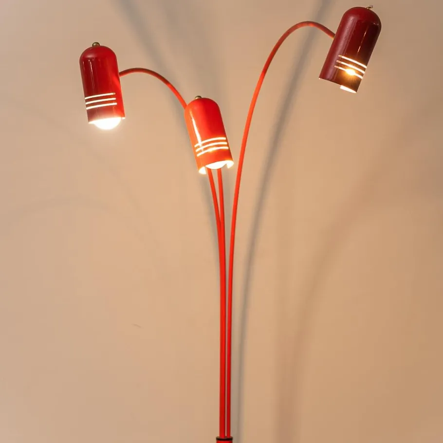 Pamono Vintage Three-Light Floor Lamp, 1970s