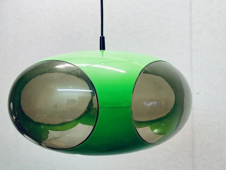 Best Pamono Vintage UFO Ceilings Lamp in Green from Massive Belgium, 1970s