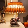 Best Pamono Vintage Victorian Dresden Porcelain Lamp, Germany