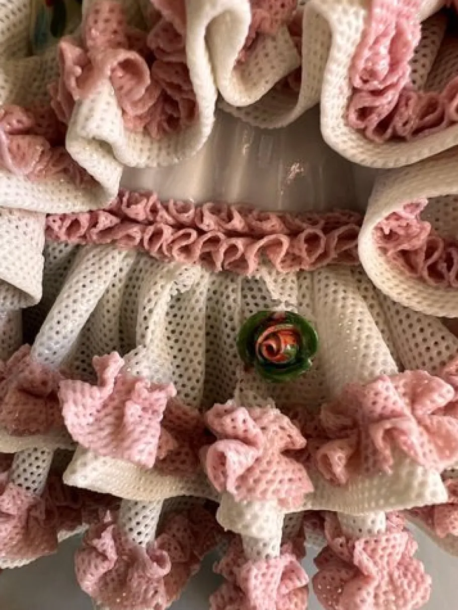 Best Pamono Vintage Victorian Dresden Porcelain Lamp, Germany