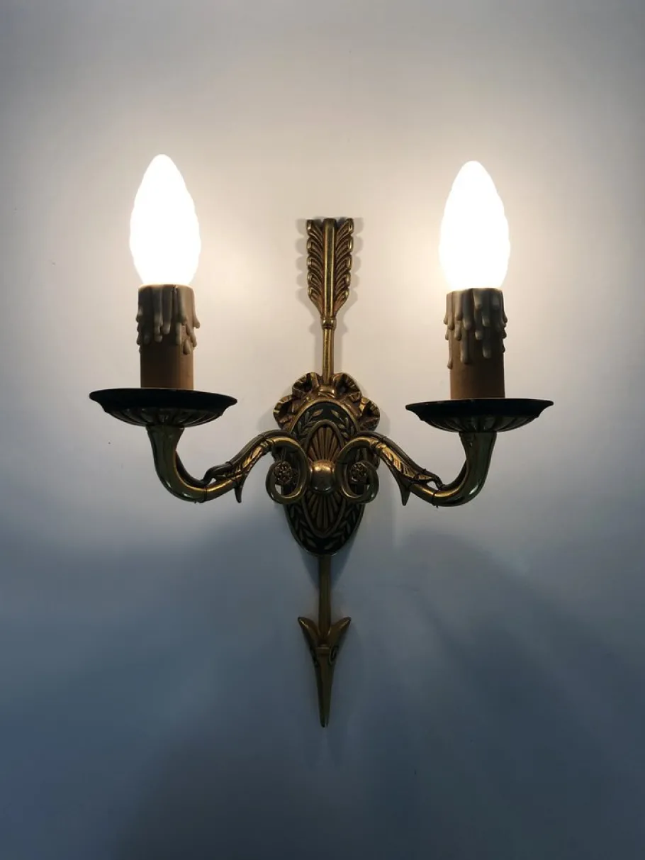 Sale Pamono Vintage Wall Light in Bronze, 1920s