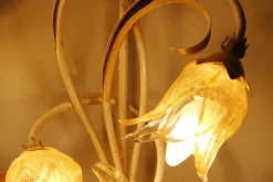 Sale Pamono Vintage Wall Light in Iron and Murano Glass, 2000s