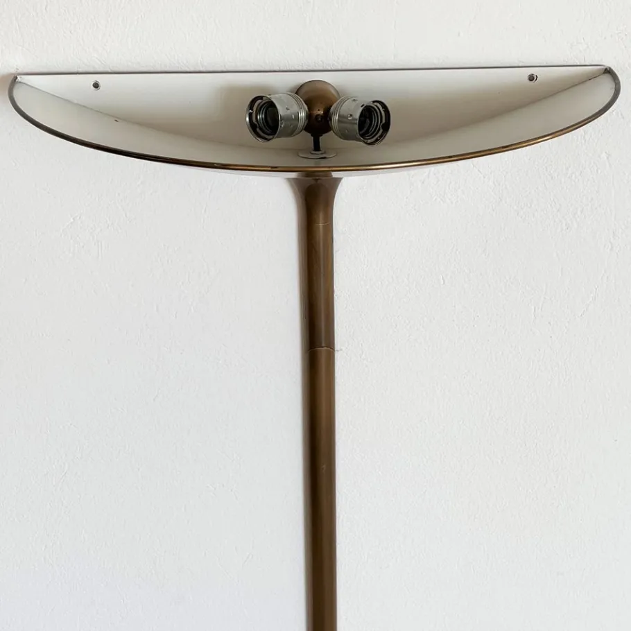 Sale Pamono Vintage Wall Sconce in Brushed Brass by Florian Schulz, 1970s