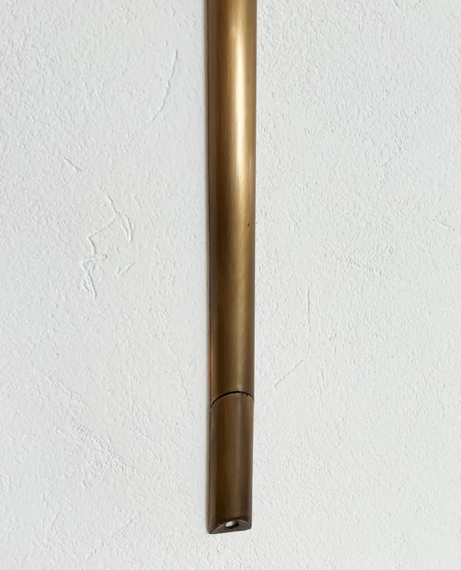 Sale Pamono Vintage Wall Sconce in Brushed Brass by Florian Schulz, 1970s