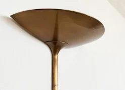 Sale Pamono Vintage Wall Sconce in Brushed Brass by Florian Schulz, 1970s