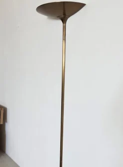 Sale Pamono Vintage Wall Sconce in Brushed Brass by Florian Schulz, 1970s