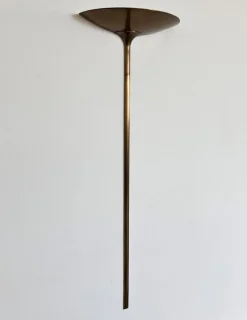 Sale Pamono Vintage Wall Sconce in Brushed Brass by Florian Schulz, 1970s