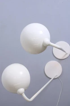 Best Pamono Vintage White Metal Floor Lights from Hala, 1980s, Set of 2