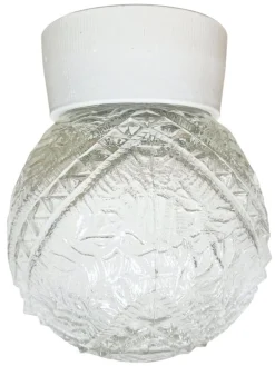 Clearance Pamono Vintage White Porcelain Ceiling Light, 1970s