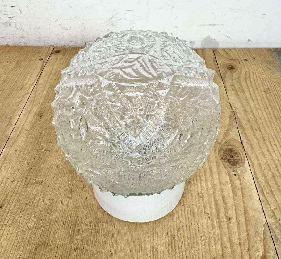 Clearance Pamono Vintage White Porcelain Ceiling Light, 1970s