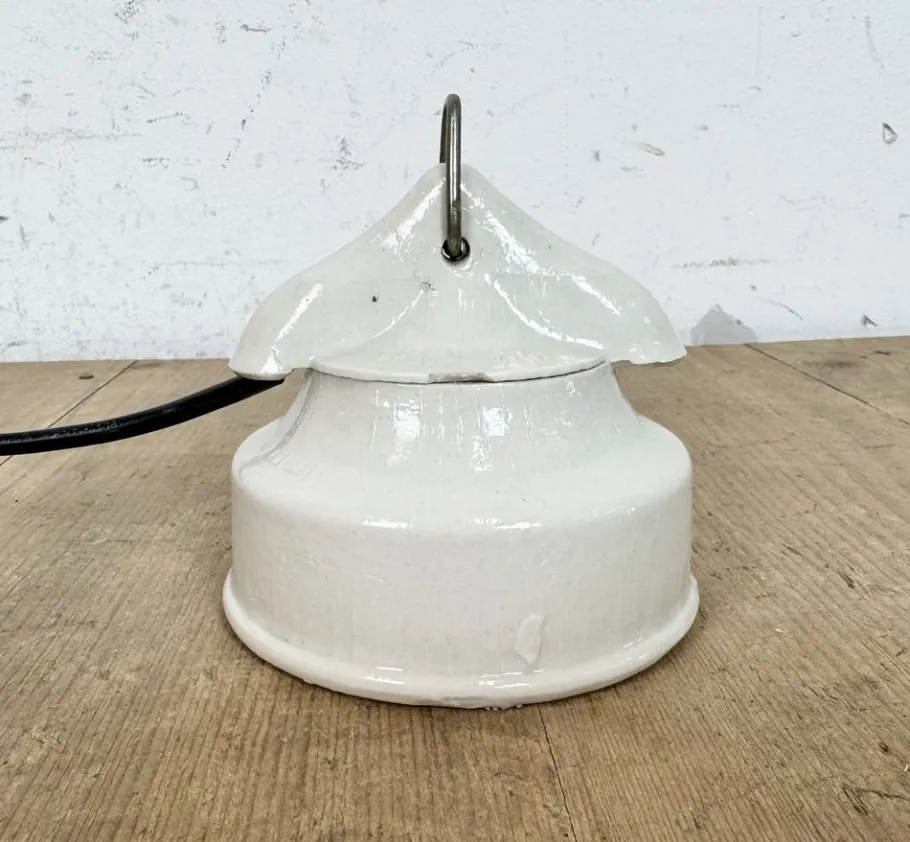Hot Pamono Vintage White Porcelain Pendant Light, 1970s