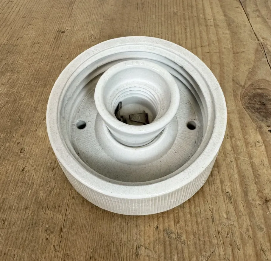 Sale Pamono Vintage White Porcelain Wall Light, 1970s