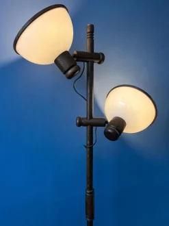 Sale Pamono Vintage Wooden Mushroom Floor Lamp from Steinhauer