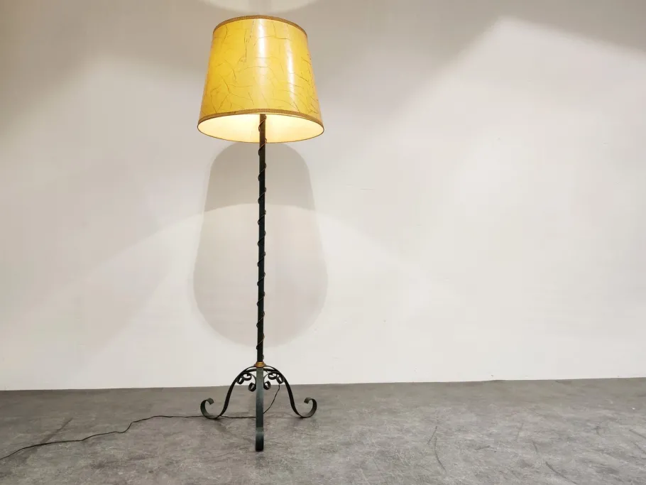 Online Pamono Vintage Wrought Iron Floor Lamp, 1960s