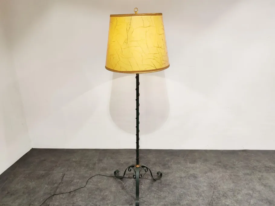 Online Pamono Vintage Wrought Iron Floor Lamp, 1960s